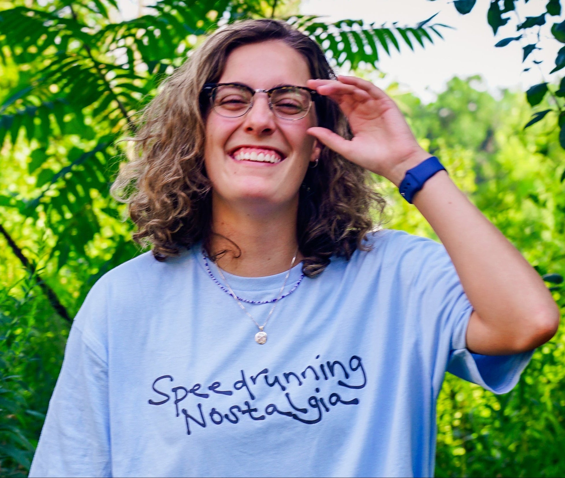 Speedrunning Nostalgia Tee - Blue